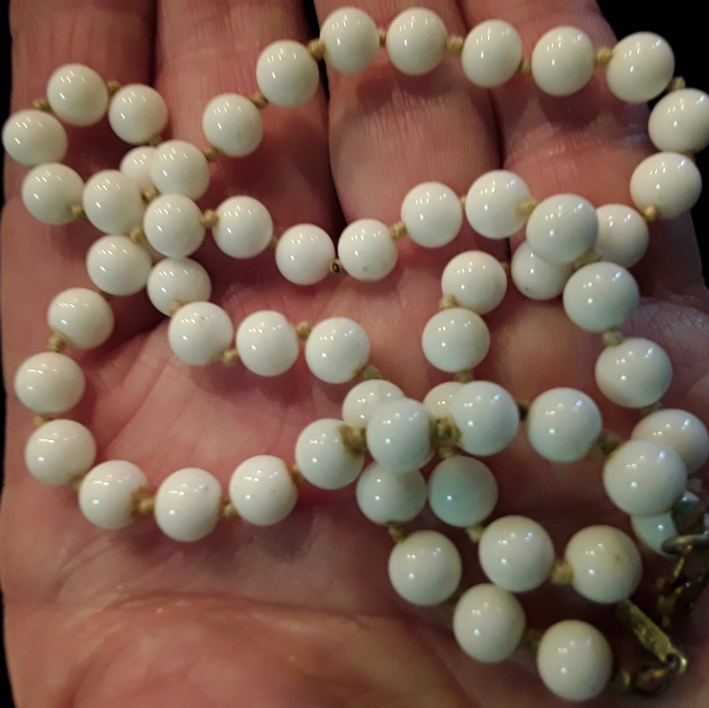 Monet Vintage tiny bead necklace
